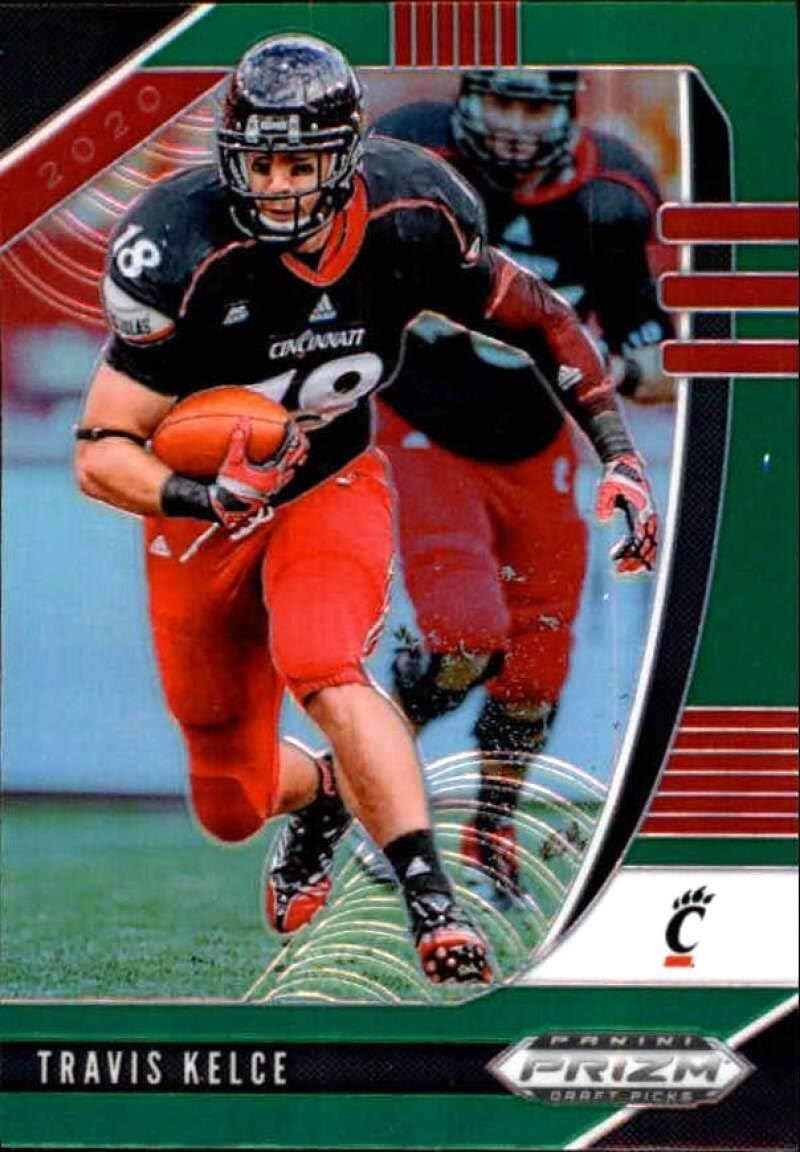 Amazon Com 2020 Panini Prizm Draft Prizms Green 99 Travis Kelce Cincinnati Bearcats Football Trading Card Collectibles Fine Art
