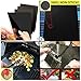 Vstyle Grill Mat, BBQ Grill Mat Baking Mat Set of 5, 100% Nonstick FDA Approved, Reusable and Easy to Clean - One Year Warranty (black)
