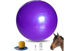 RideFound 40 Inch Horse Play Balls, Herding Ball for Horses Goats-Mega Equine Balls Horse Soccer Ball for Play Training -Purple