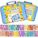 Stencil Drawing Kit w/ Carry Case - Over 300 Shapes - LARGE Drawing Stencils for Kids Art Include Plastic Alphabet Stencils, Geometric Shapes, Animals, and More!