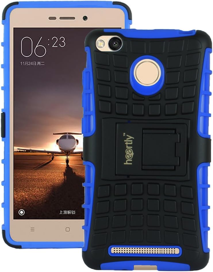 Heartly Flip Kick Stand Spider Hard Dual Rugged Shock Proof Tough Hybrid Armor Bumper Back Case Cover for Xiaomi Redmi…
