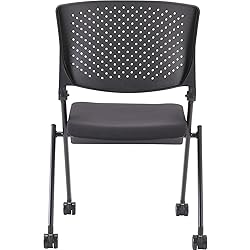 Lorell Nesting Black Folding Chair