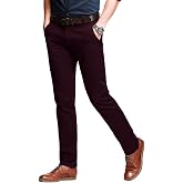 Match Men's Regular Fit Comfort Stretch Casual Chino Pants | Straight Leg, Cotton Blend, Twill Fabric, Flat Front, Business Casual, Daily Wear Everyday