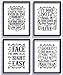 Harry Potter Quotes and Sayings Art Prints | Set of Four Photos 8x10 Unframed | Great Unique Inspirational Harry Potter Gift