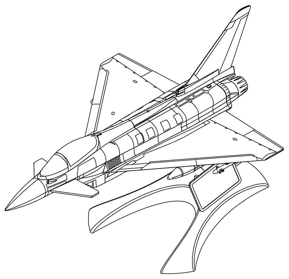 Hobbyboss 200mm Snap Kit - EF-2000 Eurofighter Typhoon