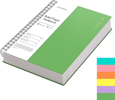 EMSHOI A4 Notebook 300 Pages Wirebound 100gsm Green 21x28.5cm