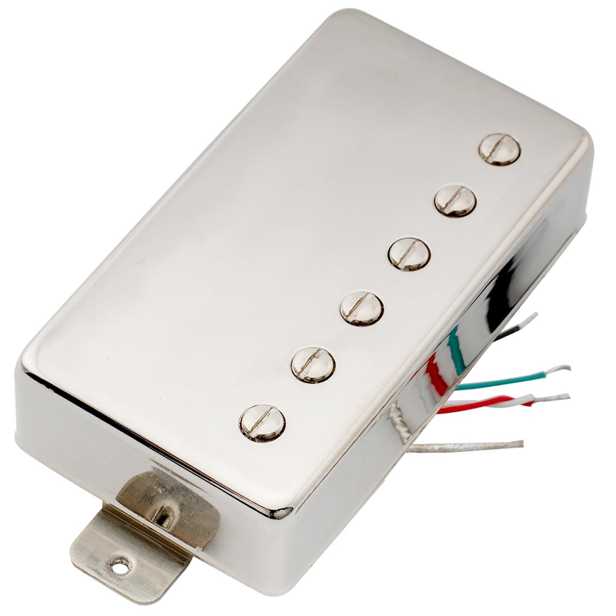 Artec VH59 Vintage Tone Covered Alnico 5 Humbucker Bridge Pickup 8.4K for Les Paul Style Electric Guitar, Nickel