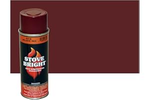 PELLETHEAD Stove Bright High Temp Spray Paint, Metallic, Up To 1200 Degrees, 12 Ounce (Pack of 1), 6319 - Mojave Red