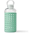 Apana Yoga Glass Water Bottles BPA Free Non Slip Sleeve Leak Proof Lid Reusable 19 Oz and 32 Oz Sports Water Bottle Wide Mouth Lid Portable Hydration Tumbler