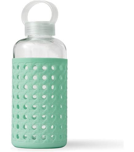 Spottle 52oz Glass Water Bottle With Neoprene Sleeve And Bamboo Lid - Clear, Wide
