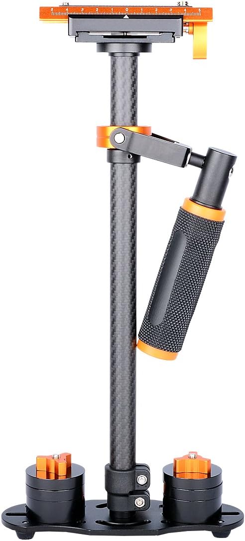 Handheld Stabilizer with 1/4 Screw for DSLR Camera Weight Up 3kg(Orange)