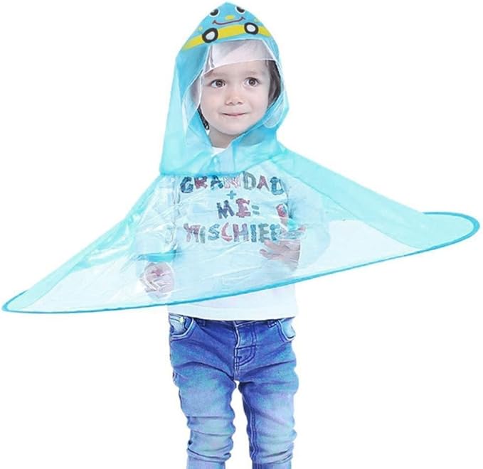 Innerternet Kind Regenjacke Netter Regenmantel Fur Manner Und Junge Madchen Regen Mantel Kleine Tier Headwear Regenschirm Hut Poncho Regencape Regenkleidung Leichte Faltbare Amazon De Bekleidung