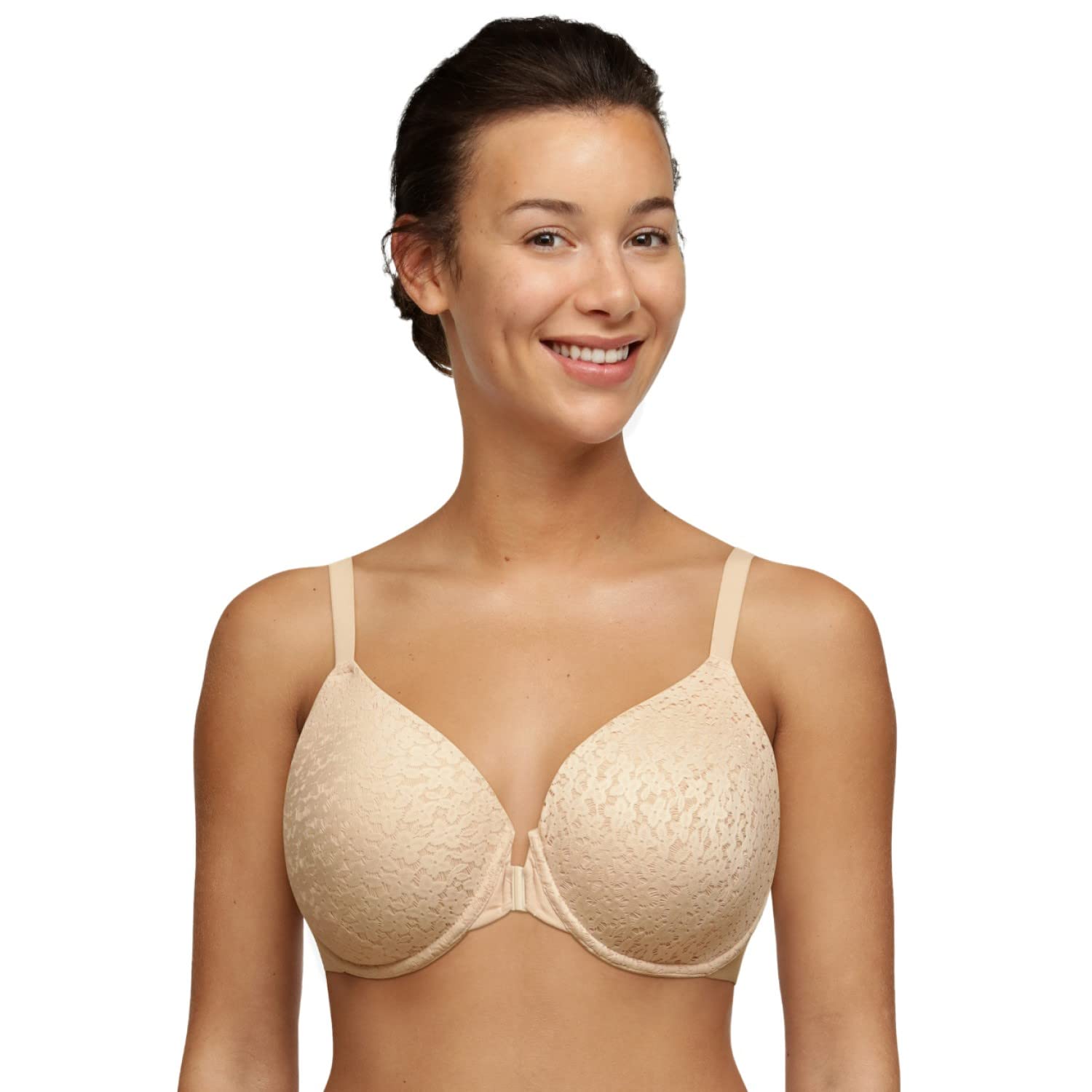 Photo 1 of Chantelle Women's Norah Full-Coverage Front Closure Bra, Rose, 38E