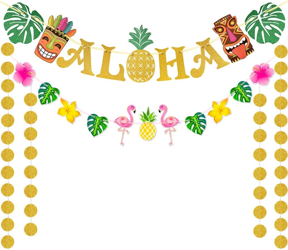 WERNNSAI Hawaiian Party Decorations
