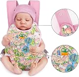 Aolso Baby Doll Carrier 14-18in Front Back Adjustable Cotton Pink Flower view 4