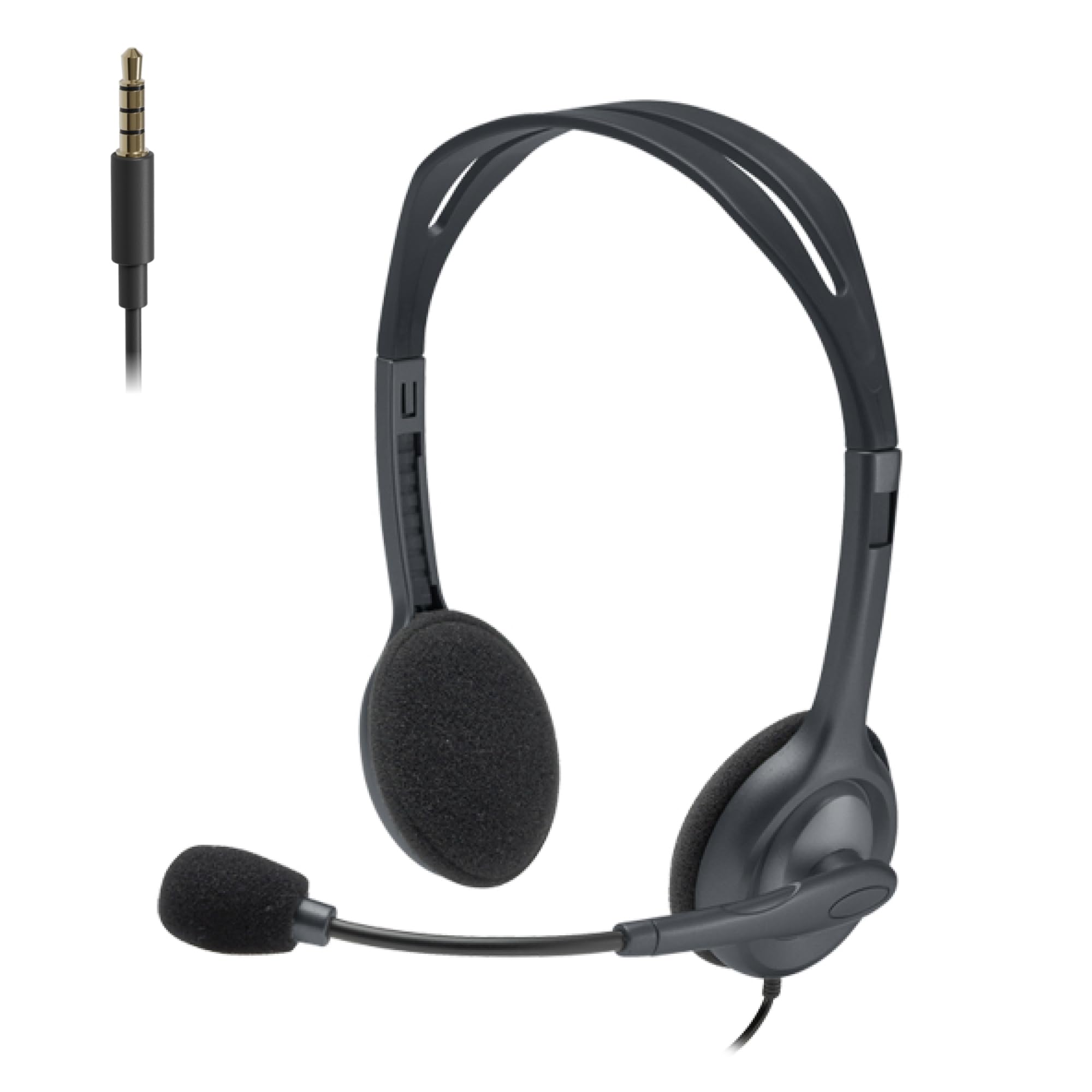ロジクール ヘッドセット H111r ノイズキャンセリング マイク付き