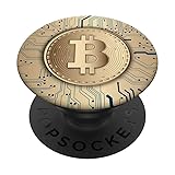 Grip Bitcoin - Golden Blockchain High Tech Phone Grip