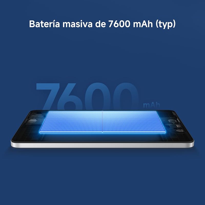 REDMI Pad 2, Tablet de 9,7" 4+64 GB, ecrã 2K 120 Hz, Snapdragon 6s Gen 2, bateria 7600 mAh, Cinzento Grafite, 4 anos de garantia. Carregador não incluído.