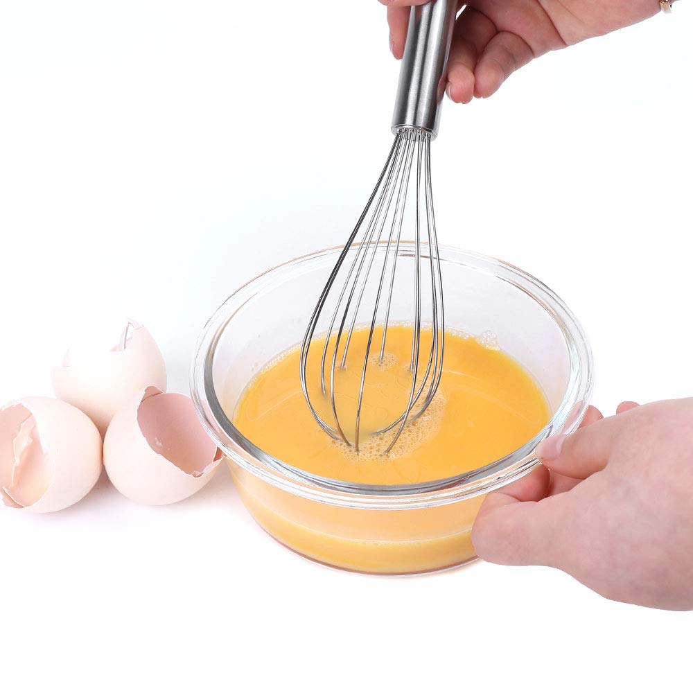 Cupidkiss Whisks for Cooking, Premium Stainless Steel Whisk Egg Beater, Durable Wisks for