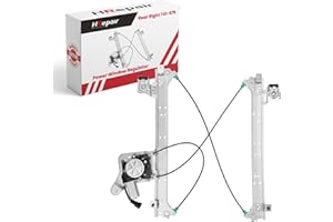HRepair Rear Passenger Side Window Regulator fits for 2000-2007 Chevy Silverado Tahoe Suburban Avalanche & Cadillac Escalade & GMC Yukon XL Sierra,with Motor - Rear Right(741-579)