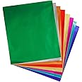 Hygloss Products Metallic Foil Paper Sheets - 8 Assorted Colors, 8 1/2 x 10”, 24 Sheets
