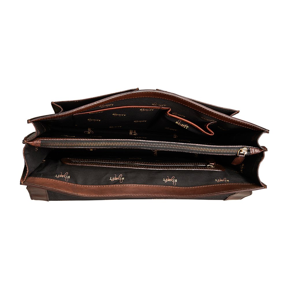 rohit bal men's satchel (brown)