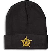 Custom Beanies for Men Constable Police B Embroidery Skull Cap Winter Hats for Women Acrylic One Size