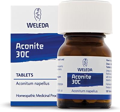 Weleda Aconite 30C Tablets Pack of 125 Homeopathic Medicine