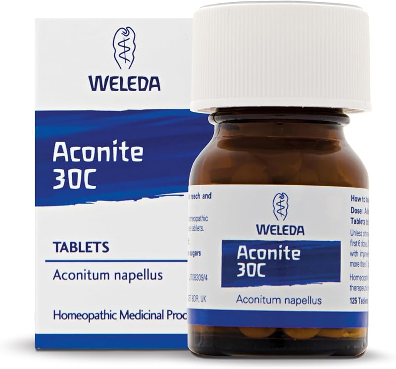 Weleda Aconite 30C Tablets Pack of 125 Homeopathic Medicine