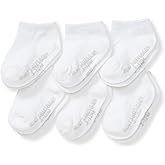 Burt's Bees Baby Baby Girls' Ankle Socks with Non-Slip Grips (6-Pack)