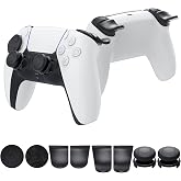 MENEEA Accessories Kit Bundle for PS5 Compatible with Controller | Thumb Grips Sticks Joystick + L2 R2 Trigger Extender+D-pad Button for Playstation 5 Controller, Anti-Slip Replacement Parts