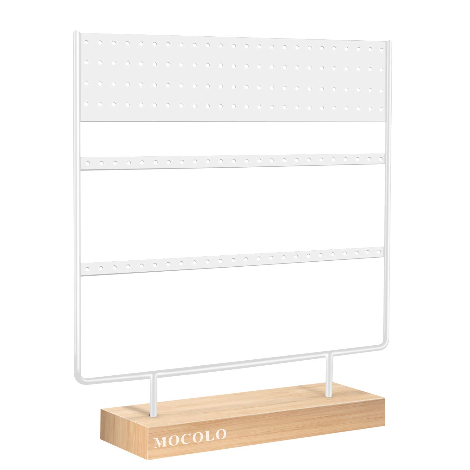 Mocolo Earring Organiser Stand, Ear Stud Display Holder Stand, Earring Holder Stand for Hanging Ear Studs Earrings(144 Holes)