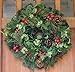 The Wreath Depot Aurora Winter Wreath, 24 Inches, Designer Full Artificial Winter Wreath Enhances Front Door Decor, White Gift Box Included