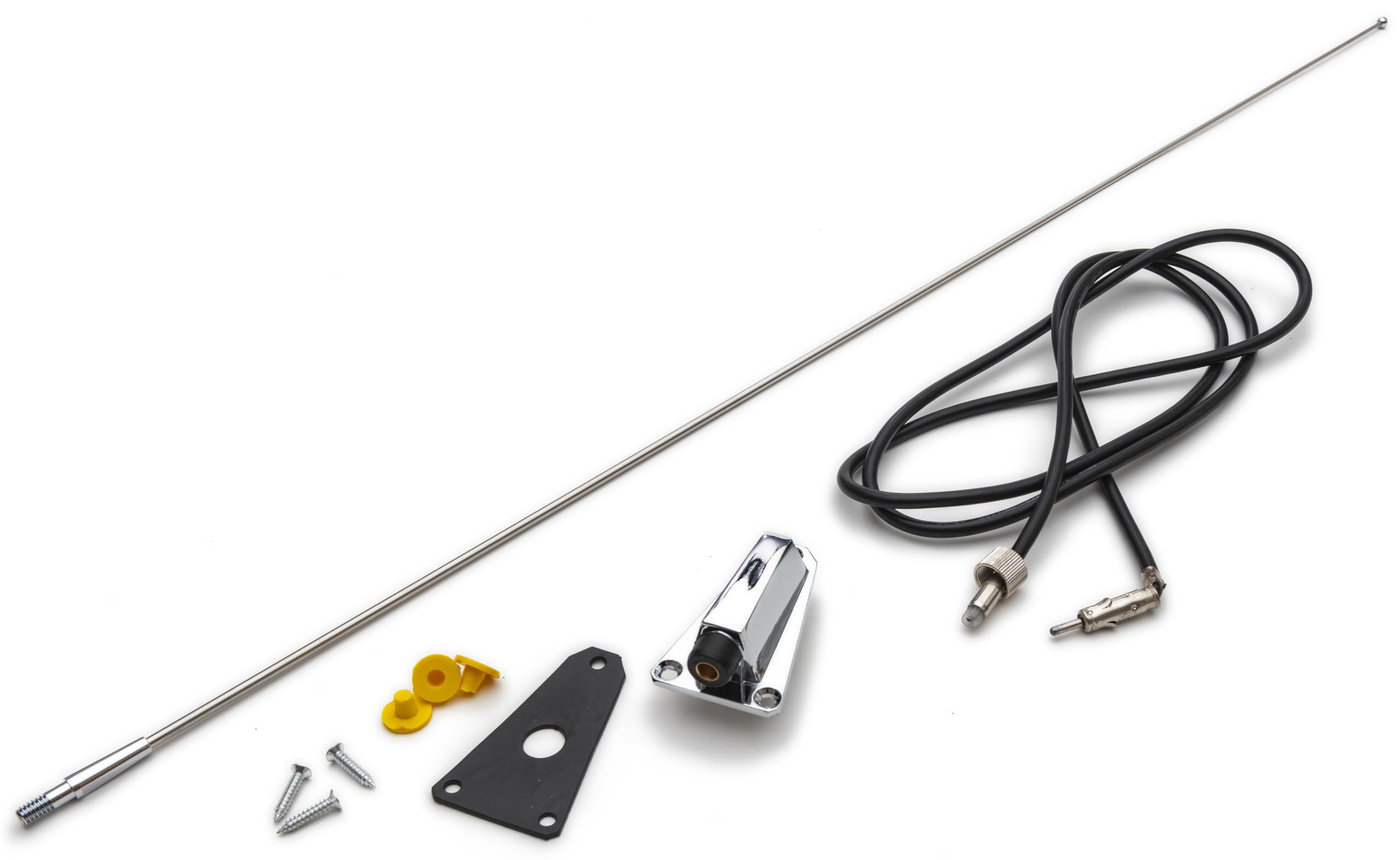AntennaMastsRus - Chrome Replacement Antenna fits Jeep Wrangler (1985-1996) - Jeep CJ (1976-1995)