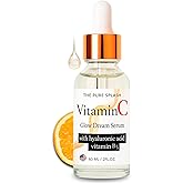 Vitamin C Face Serum 10% – with Hyaluronic Acid & Vitamin B5 – Glow Serum for Face – Lightweight, Non-Greasy, Fragrance-Free – 60ml
