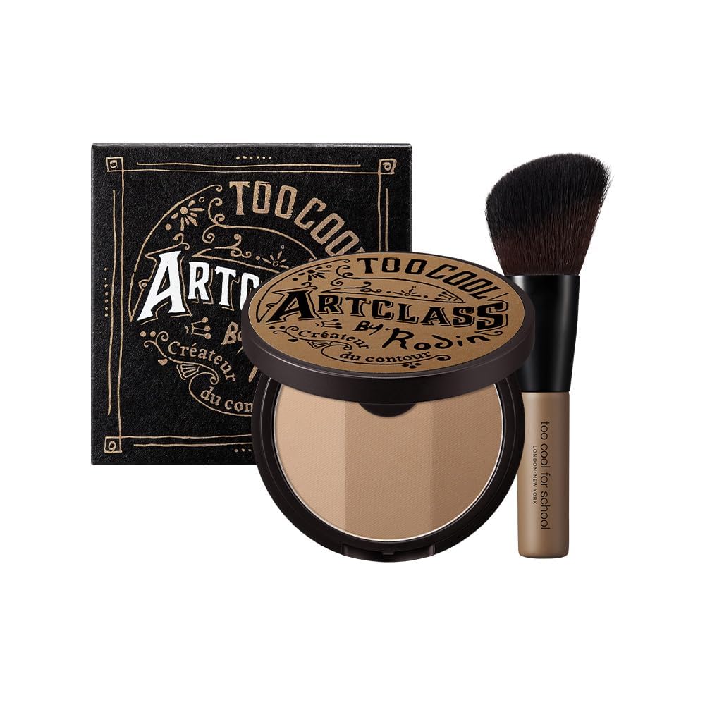 Photo 1 of Too Cool for School - Artclass By Rodin Shading Master with Brush | Korean Contour Palette | Slim Face Makeup | Bronzer (#1.5 Neutral)
