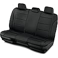 Skechers™ Memory Foam Car Seat Covers, Premium Lycra Seat Covers with Thick Memory Foam, Black Rear Seat Covers, Automotive Comfort and Protection for Most Cars, Van,Trucks, SUVs(All Black)