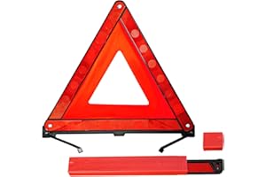 AUKEPO Warning Triangles, Foldable Car Road Warning Reflective Triangles, Emergency Triangle for Vehicles Breakdown, Slow Moving Vehicle Triangle Reflector Safety Triangle Kit