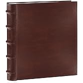 Pioneer Photo Albums CLB-257/BN 200-Pocket European Bonded Leather Photo Album for 5 by 7-Inch Prints, Brown