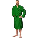 Northwest The Company Official NFL Philadelphia Eagles Men's L/XL Silk Touch Bath Robe Retro Logo with Number, Kelly Green, 26" x 47"