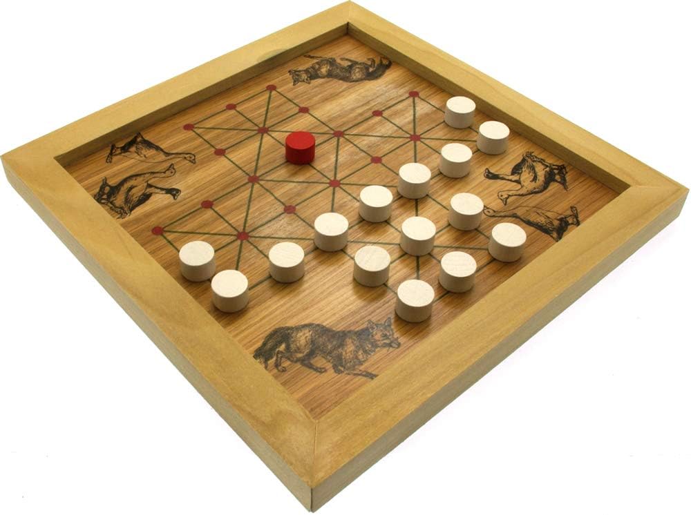 Brimtoy Fox & Oche gioco da tavolo tradizionale in legno