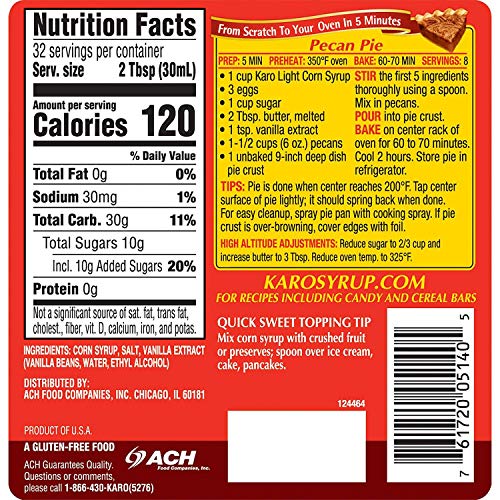 Karo Light Corn Syrup with Real Vanilla, 32 Ounce Bottle Includes