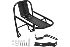 Akozon Bike Front Rack, Luggage Rack Aluminum Alloy Luggage Carrier Racks Mountain Bike Front Luggage Rack for Cycling