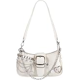 Y2K Purse for Women, Vintage Mini Chain Hobo Star Embroidery Shoulder Bag | Emo Y2k Fashion Accessories Black Gothic Star Crossbody Purse for Concert-Party-Night-Out Style for Everyday Outfits