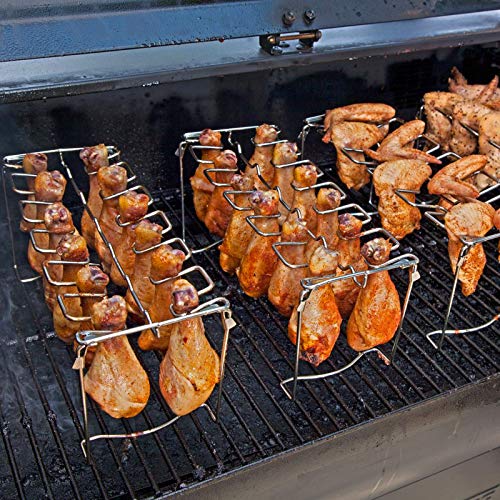 FIRELOOP Chicken Wing Leg Rack BBQ Chicken Drumsticks Rack Stainless