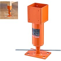 4x4 Screw Jacks – Heavy Duty Adjustable Floor Jacks For Leveling, 24000 Lbs Capacity, 2 Pack