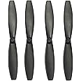 4pcs Minidrones Propeller Blades Props for Parrot Minidrone Mambo FPV, Airborne Cargo Drone, Airborne Night Drone, Hydrofoil Drone (Black)