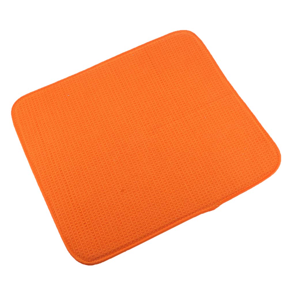 Black Sinks fenteer Absorbent Reversible Microfiber Dish Drying Mat and