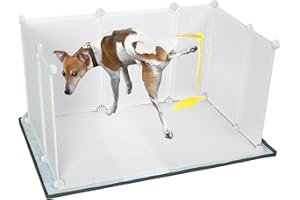 BENCACAWINSTYLE Dog Litter Box with High Walls,Indoor Dog Potty for Small to Medium Dogs,No Spill Pee Pad Holder Tray for Dogs Work with Most Training Pads and Easy to Clean.