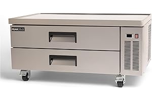 PEAKCOLD 2 Drawer Refrigerated Commercial Chef Base - Kitchen Equipment Stand Refrigerator; 52" W